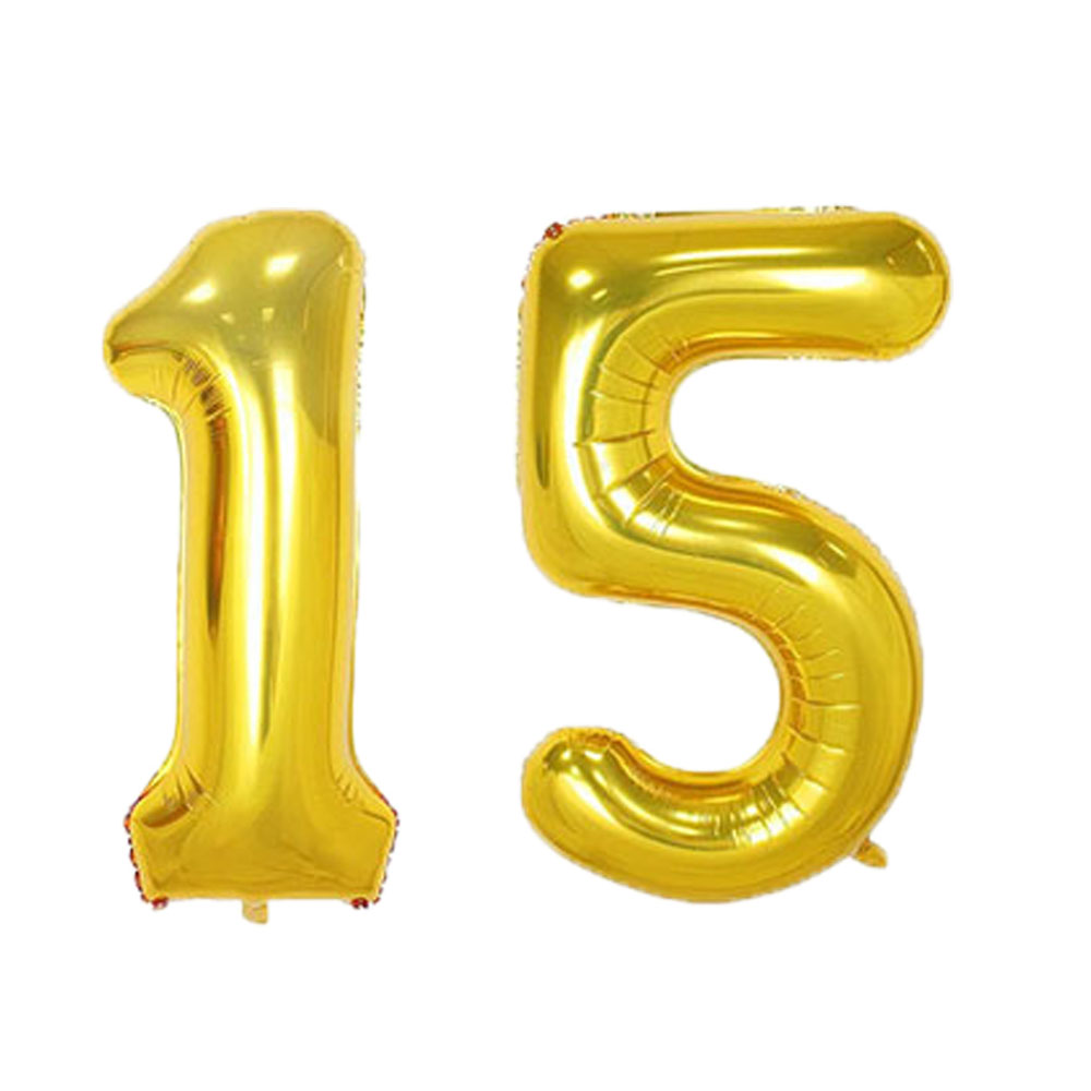 40 pulgadas 10 11 12 13 14 15 16 17 18 19 Globo Oro rosa Plata 10.o 11.o 12 13 14o 15o Decoración de de cumpleaños Globos: Marble