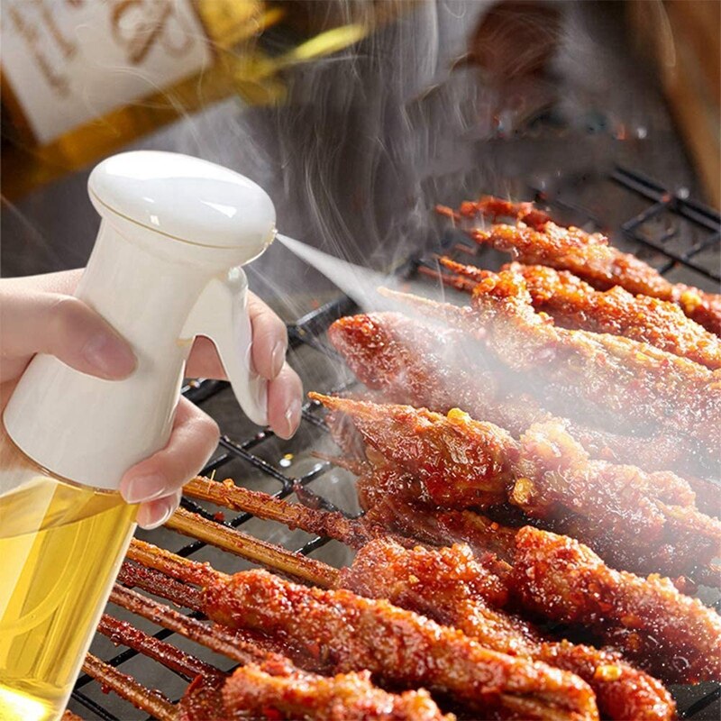 Pulverizador de aceite de oliva rellenable, botella para cocinar a la parrilla, 7Oz/210Ml, nebulizador de niebla fina, pulverizador, 2 uds.