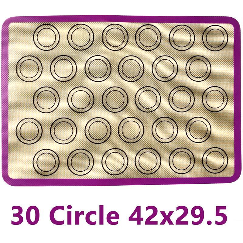 Siliconen Bakmat Non-stick Oven Vel Liner Bakkerij Keuken Bakvormen Accessoire Gereedschappen Gebak Macaron Pad Voor Koekjes: Oranje