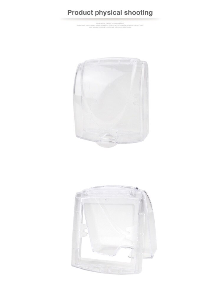 Type 86 switch waterproof box waterproof socket bathroom switch socket waterproof switch switch