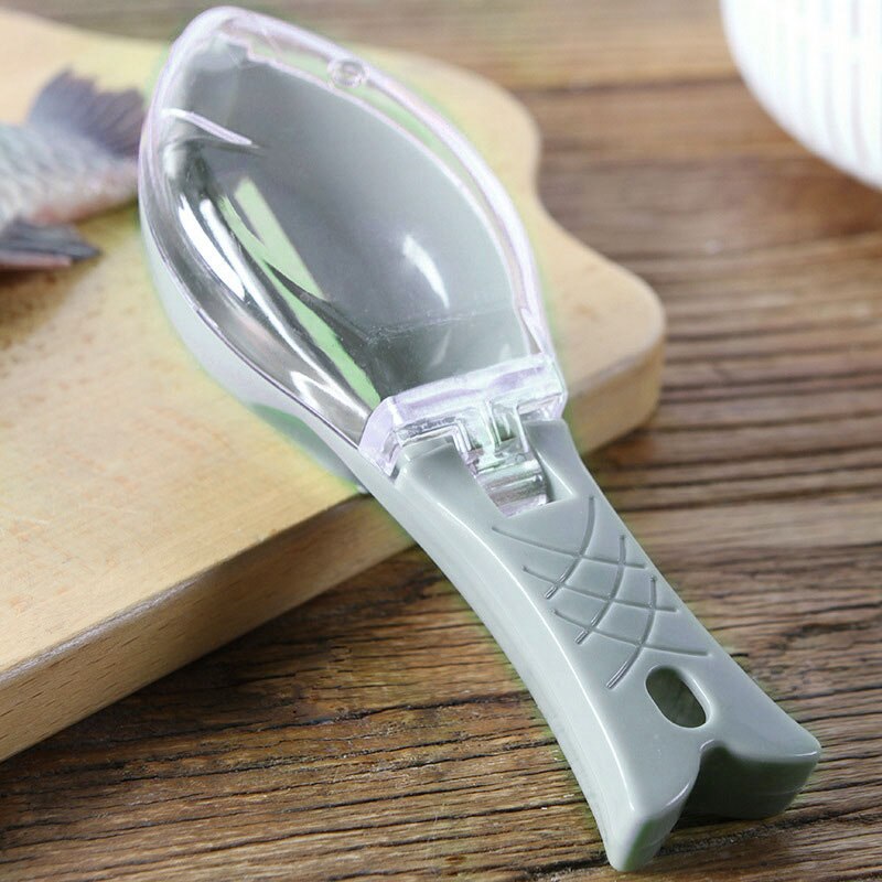 Fish Cleaning Tools Cooking Tools Plastic Scraping Scales Device kitchen accessories Home Kitchen Gadget: blue