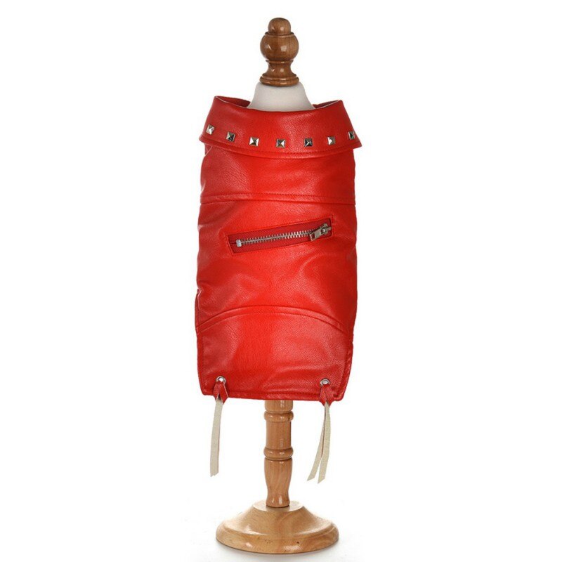 Veste en cuir à la pour chiens et chats, manteau de vêtements chauds pour animaux de compagnie, tenues pour Chihuahua, chiot, chaton, automne et hiver