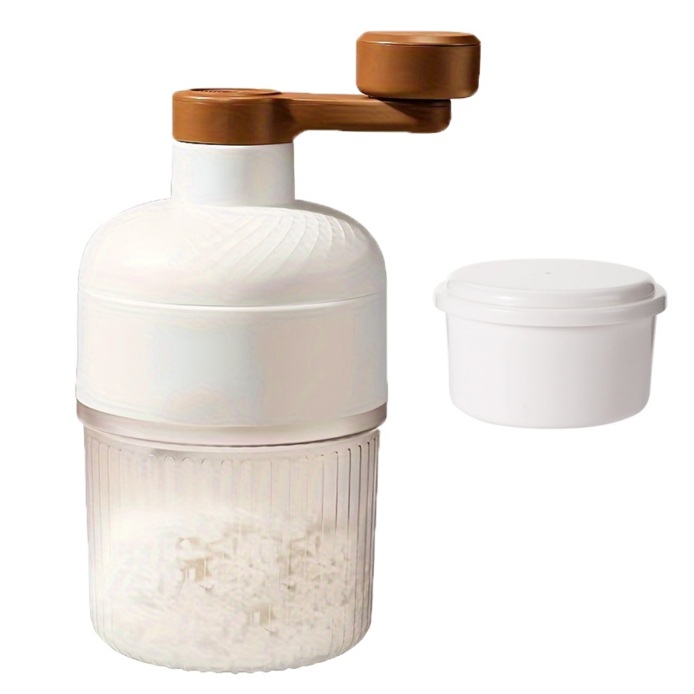 Geschoren ijsmachine Mini-ijsbreker Handbediende geschoren ijs-milkshakemaker Huishoudelijke draagbare kleine hagelmachine Keukengereedschap: Default Title