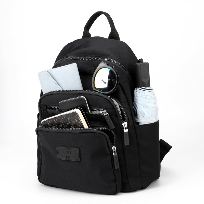 Zaini da donna multistrato di moda borsa per libri leggera per studenti zaino da viaggio in Nylon impermeabile zaino per scuola per ragazza adolescente