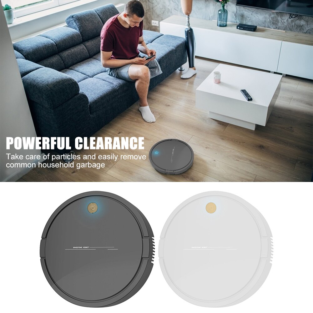 ALLOET DA628 Intelligent Robot Vacuum Cleaner USB Charging Household Wireless Sweeping Robot Dust Hair Cleaning Vacuum Cleaner