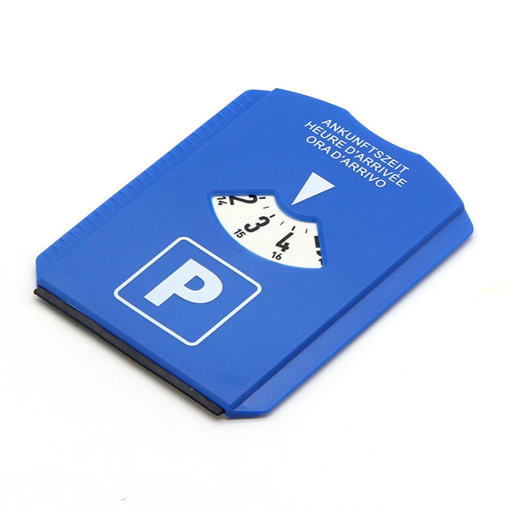 Multifunction Blue Car Temporary Parking Timer Snow Removal Shovel Timer Display Area Parking Time Card Tools Turntable