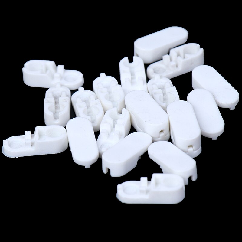 20 stücke Kunststoff Rollos Ziehen Schnur Stecker Vorhang Kette Anschluss für Vertikale Jalousien Pvc-h-streifen Schreiner Ersatz Werkzeug Ersatz