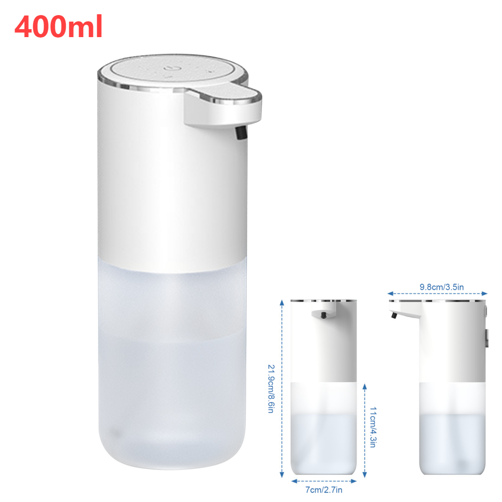 Automatischer Seifenspender, batteriebetrieben, 200/400 ml, Händedesinfektionsmittelspender, berührungslos, wasserdicht, für Küche, Badezimmer, Waschraum