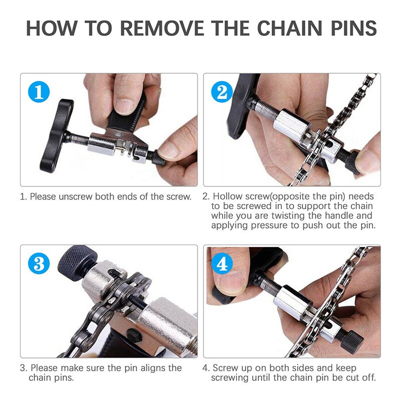 Newly Portable Bicycle Chain Breaker Splitter Cutter Bike Hand Repair Removal Remove Tool