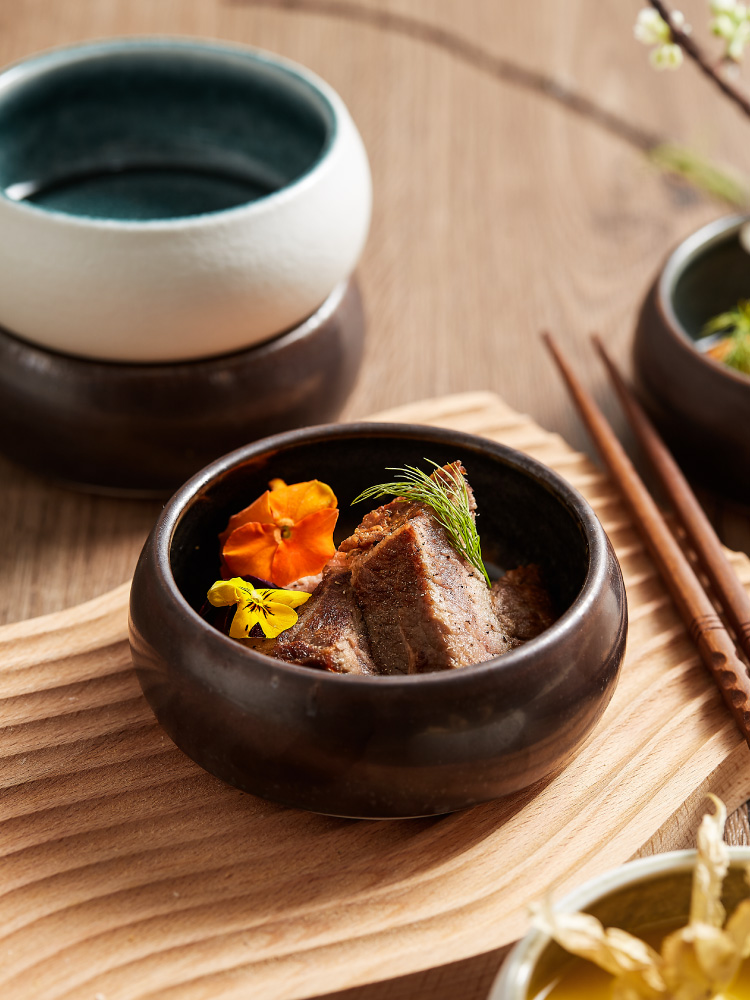 Japanese Household Noodle Bowl Ceramic Soup Bowl Salad Pasta Dessert Bowl Kitchen Tableware Microwave Oven Bakware Tableware