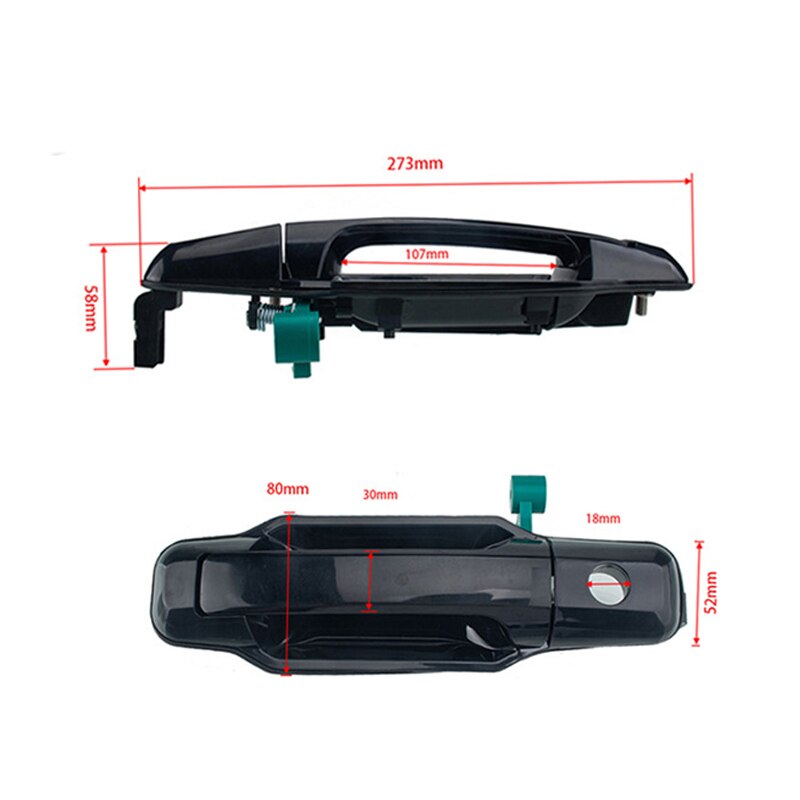 Car Front Rear Right Left Exterior Door Handle For Kia Sorento 2003 2004 2005 2006 2007 82650-3E010 Black Car Stylings