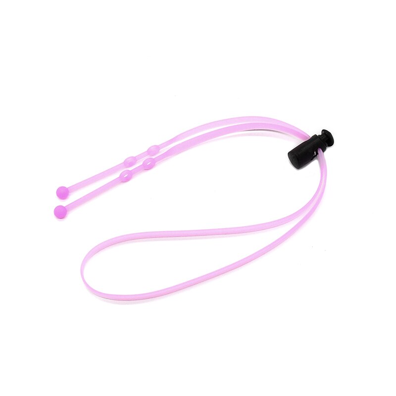 Cordón de silicona para mascarilla desechable, soporte de cuerda anticaída, almacenamiento para mascarilla, cuello ajustable, práctico, con dos ganchos: 5PCS / 06