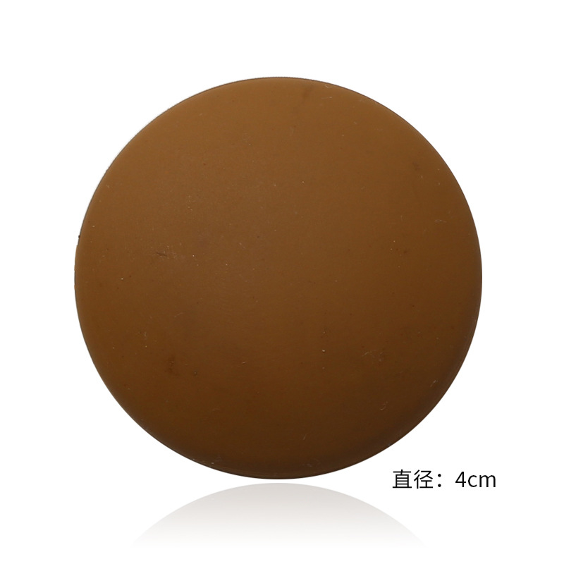 4 stijlen deurstopper Deurknop Wall Protector Reuk Schokbestendig Crash Pad Stop siliconen deurklink stopper: Coffee