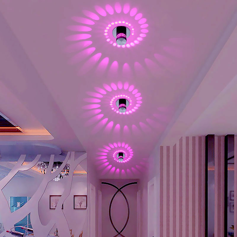 3W RGB Led plafond verlichting restaurant ktv gangpad woonkamer balkon lamp moderne led verlichting voor home decoration armatuur