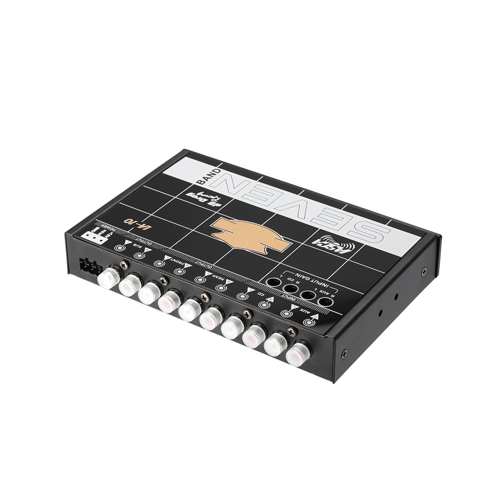 Suitable Car Audio Equalizer Modified Aluminum Alloy 90-160kHz Car Equalizer Class Fever Audio Adjustable Stereo Car Tuner