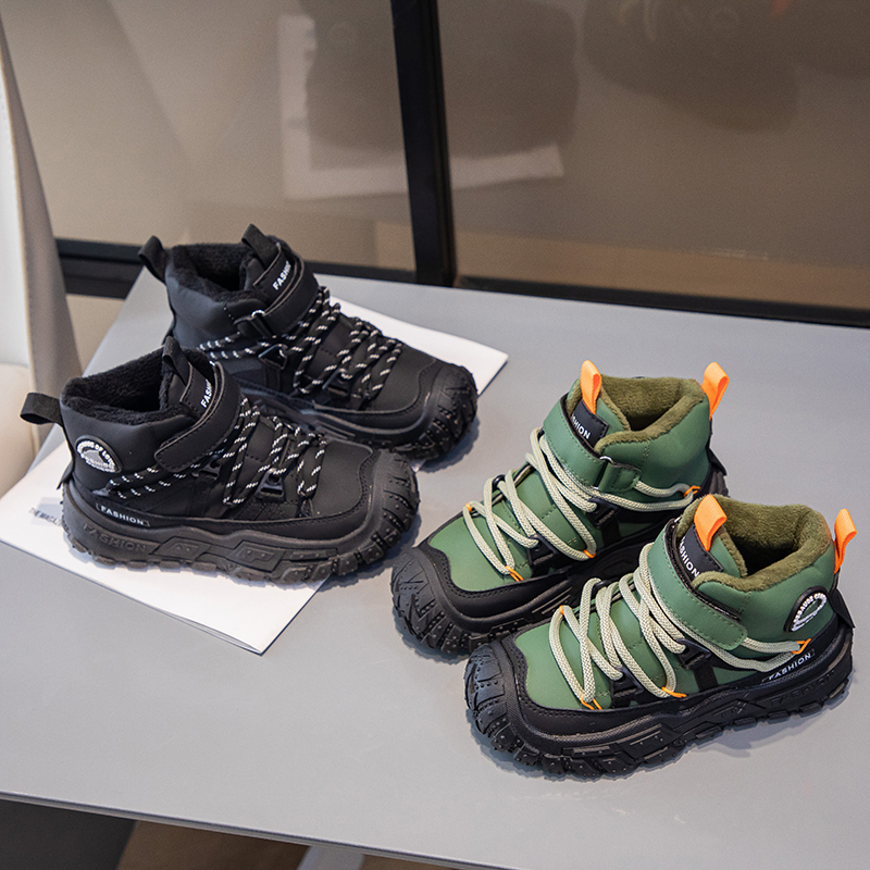 freundlicher Turnschuhe Anti-rutsch Verschleiß-beständig Wanderschuhe für freundlicher Jungen Winter draussen Sport Schuhe Warme Baumwolle Schnee Stiefel für Art