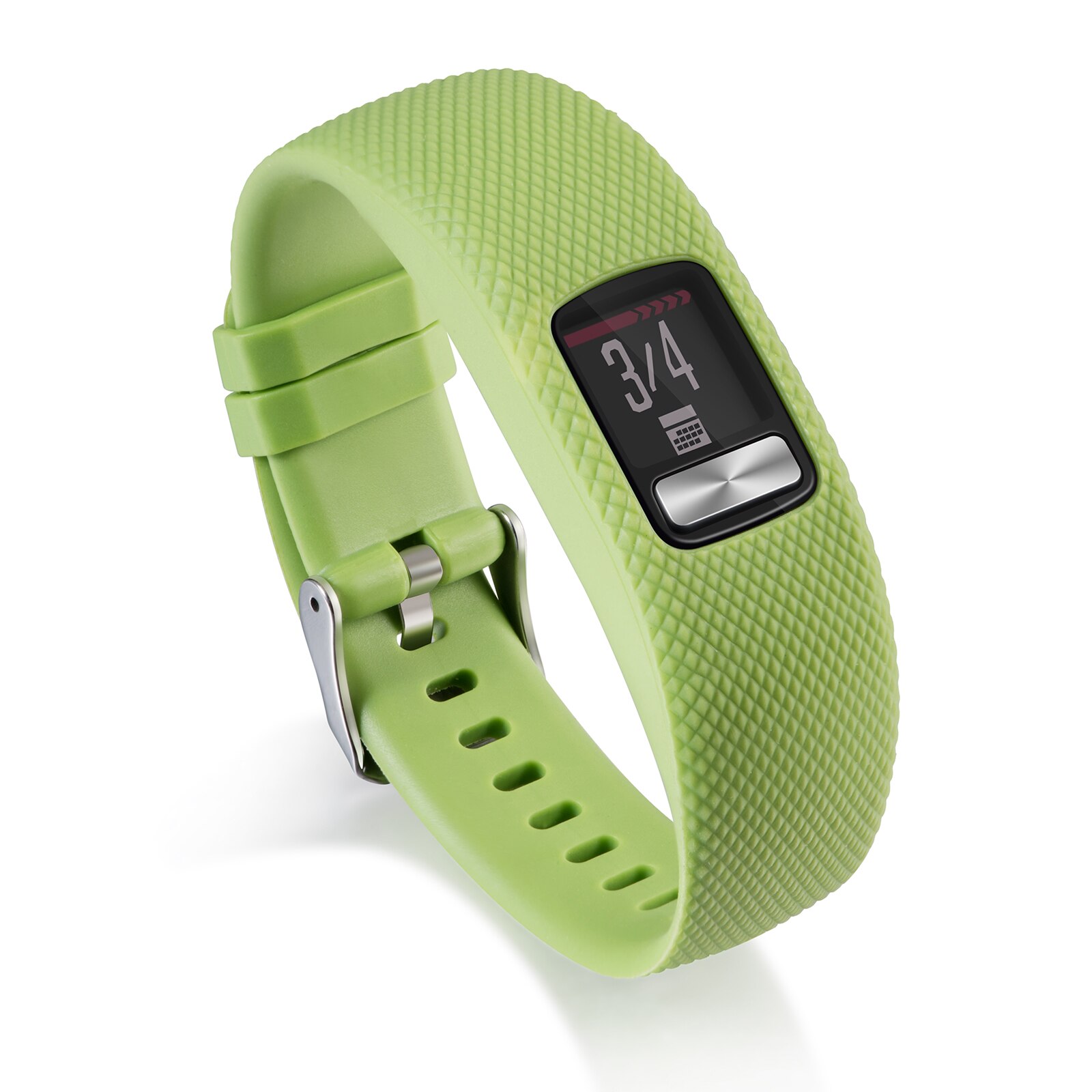 Bracelet de rechange en silicone souple pour montre connectée Garmin Vivofit 4, moniteur d'activité physique: Green / S