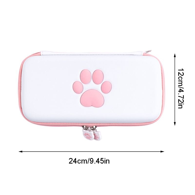 Leuke Kat Poot Opbergtas Voor Schakelaar Lite Console Beschermende Draagtas Voor Lite Game Accessoires