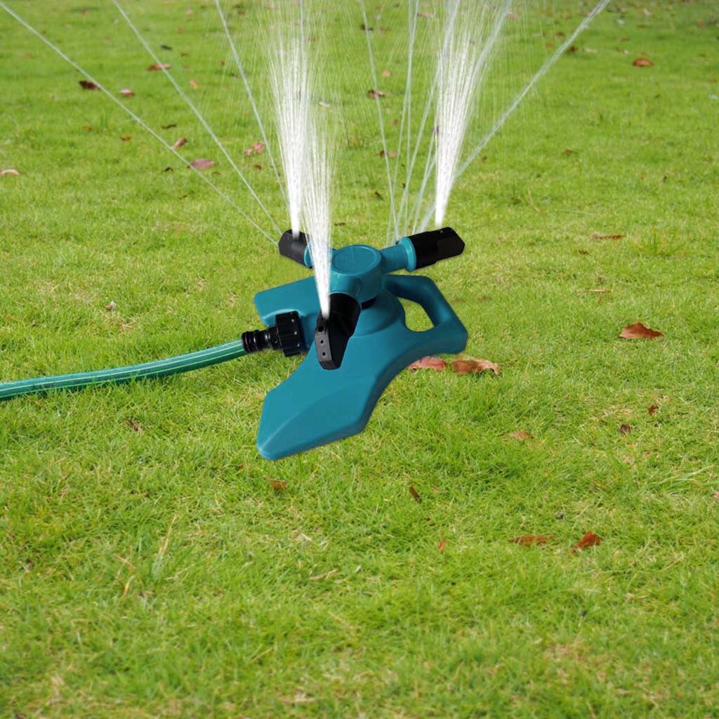 Tuin Sprinklers Automatisch Sproeisysteem Gras Gazon 360 Graden 3 Nozzle Cirkel Draaiende Irrigatiesysteem Tuin