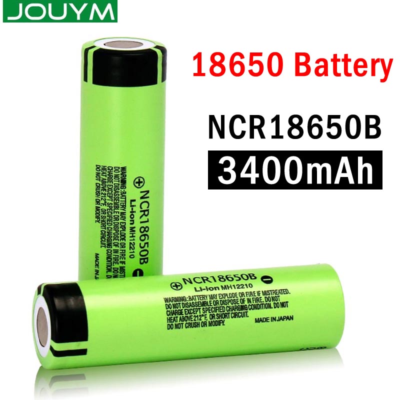 Jouym Originele 18650 Batterij NCR18650B 3.7V 3400Mah Li-Ion Oplaadbare Batterijen 18650 Mobiele Lithium Bateria