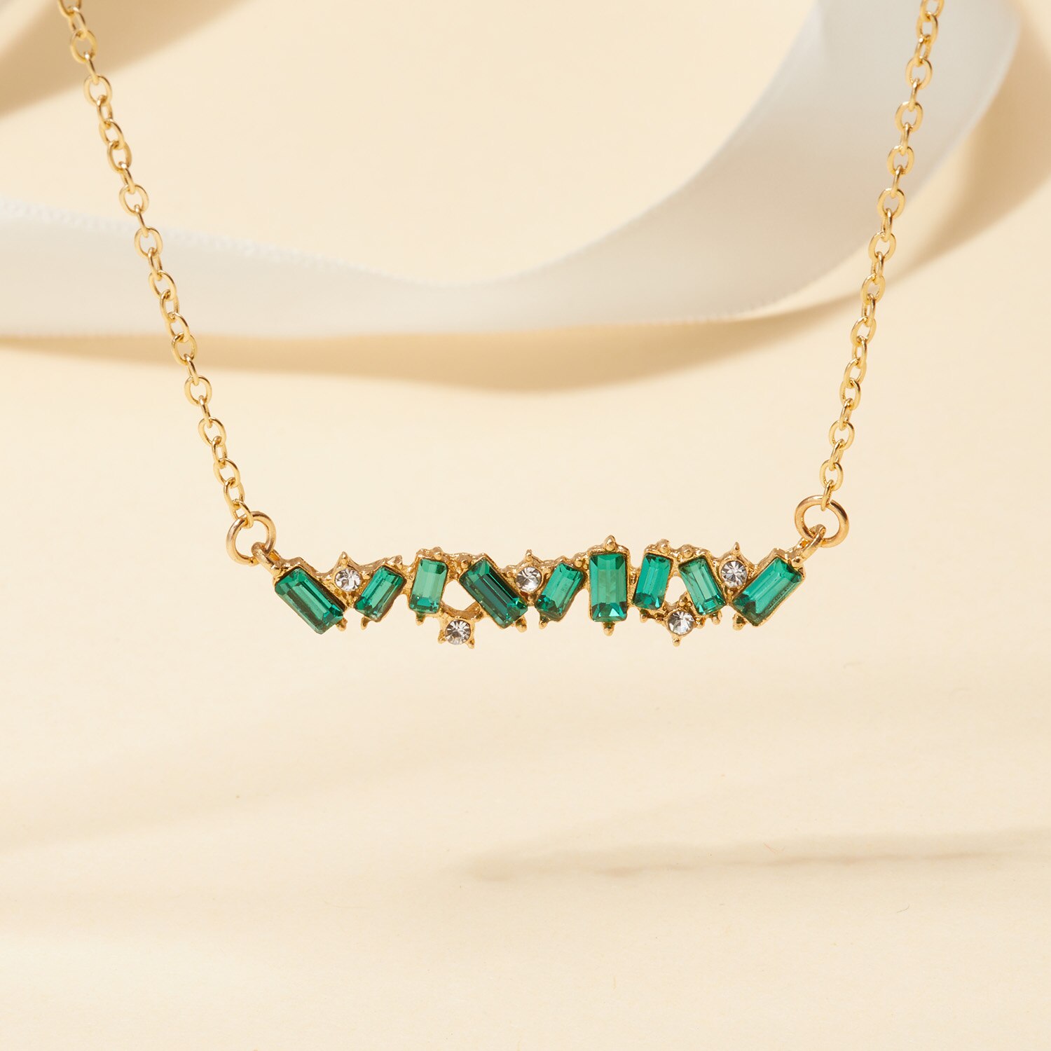 Elegante collana a catena clavicola temperamento per donna Trendy lucido AAA zircone collana girocollo regalo di gioielli da sposa per feste di moda: Style 3