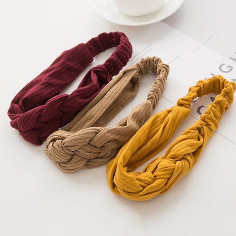 Kvinnor pannband tryck bohemisk bred turban twist kvinnor hårband flicka pannband ins bred dam huvudbonader hår accessoarer