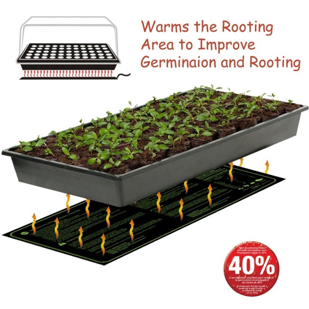 Estera de calor para semillero impermeable, estación de germinación duradera, almohadilla de calefacción hidropónica cálida para interior, hogar, jardinería, semillas, 30x10 pulgadas