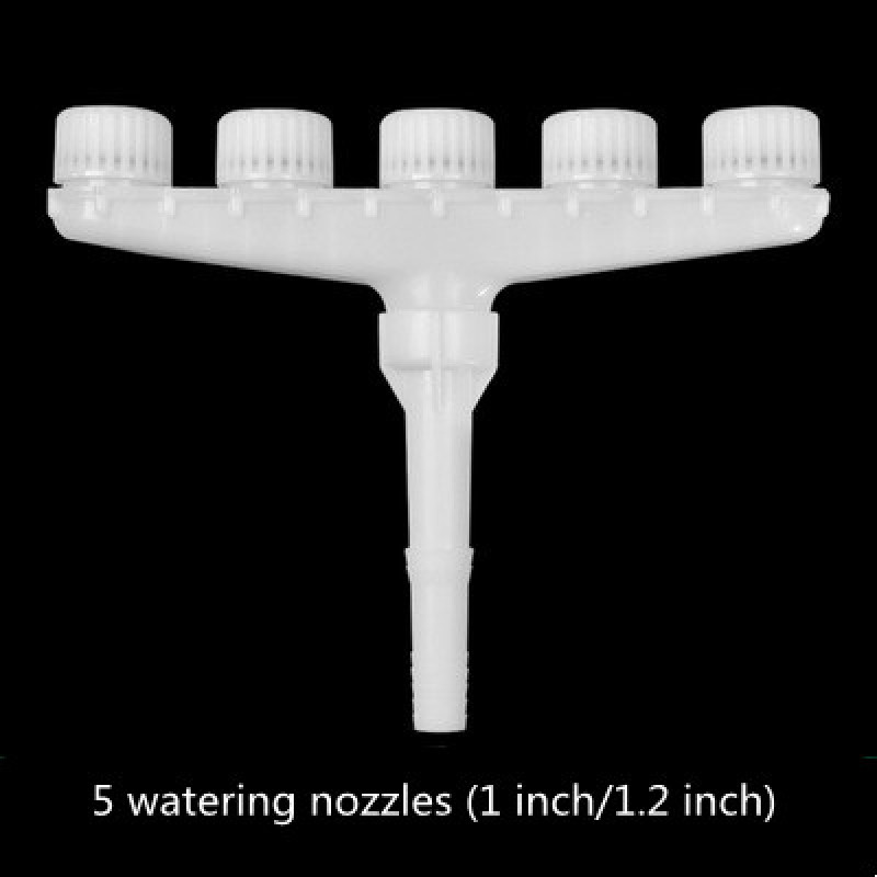Agricultural plastic atomized sprinkler large flow sprinkler for greenhouse nursery garden watering vegetable sprinkler: Five heads