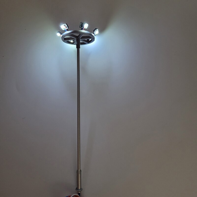 Ho Scale Model Lighting Tower 12v Warm White Tower Lights Model Lamppost Train/garden/playground/stadium Overhead Lights Layout