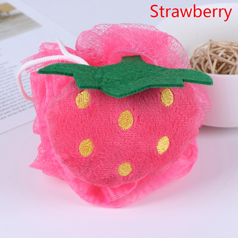 Cotton Baby Bath Brush Cartoon Soft Baby Bath Sponge Powder Puff Cute Children Newbron Infant Shower Product Rubbing Towel Balls: F