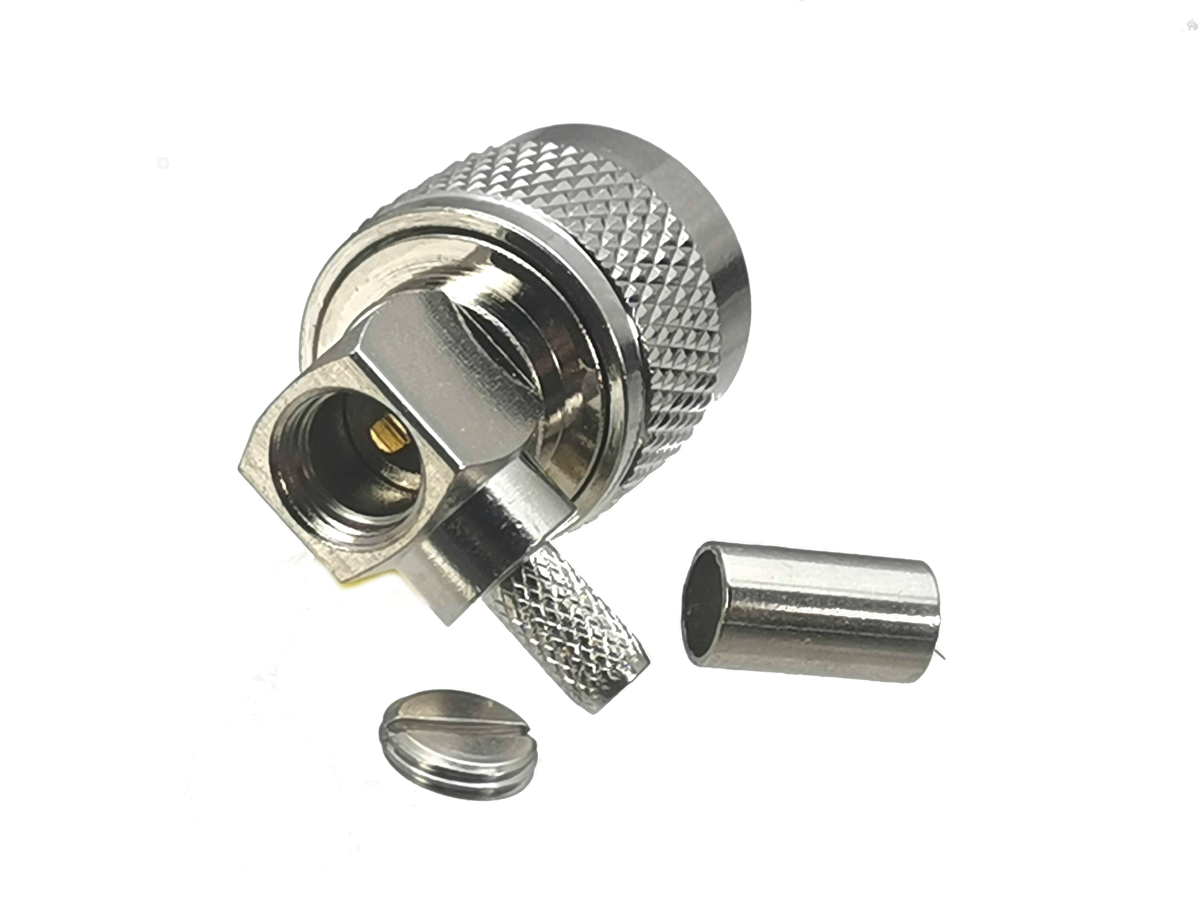 Stecker PL259 UHF männlichen stecker rechten winkel crimpen RG58 RG142 LMR195 RG400 Kabel