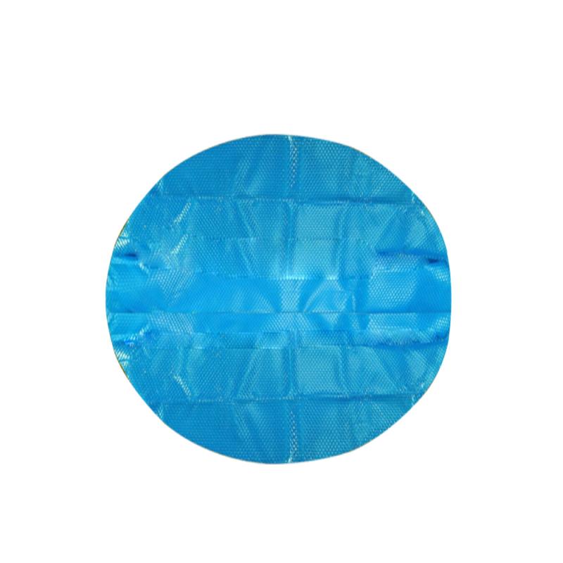 Swimmingpooldæksel støv regntæt pooldæksel blå rund presenning, holdbar til familiehaver, svømmepølstilbehør