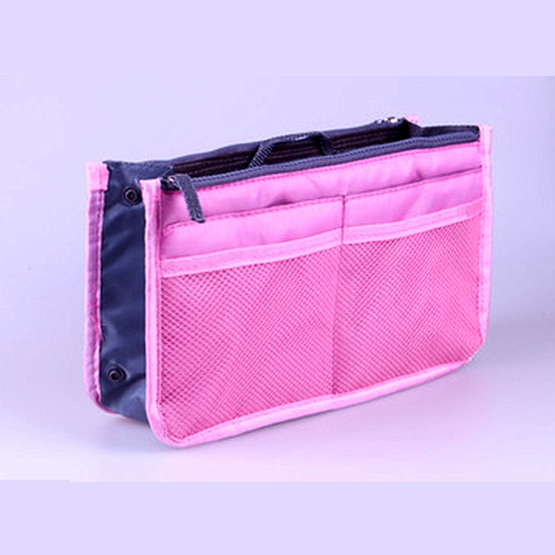 Verdicken Große Kapazität Kosmetische Lagerung Tasche Nylon Reise Einsatz Organizer Handtasche Make-Up Tasche Für Frauen Weibliche