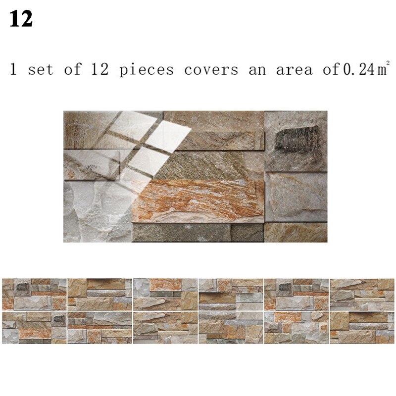 12 Stuks Floor Stickers Zelfklevende Badkamer Keuken Tegel Stickers Decoratieve Waterdichte Antislip Dikke Slijtvaste: 12