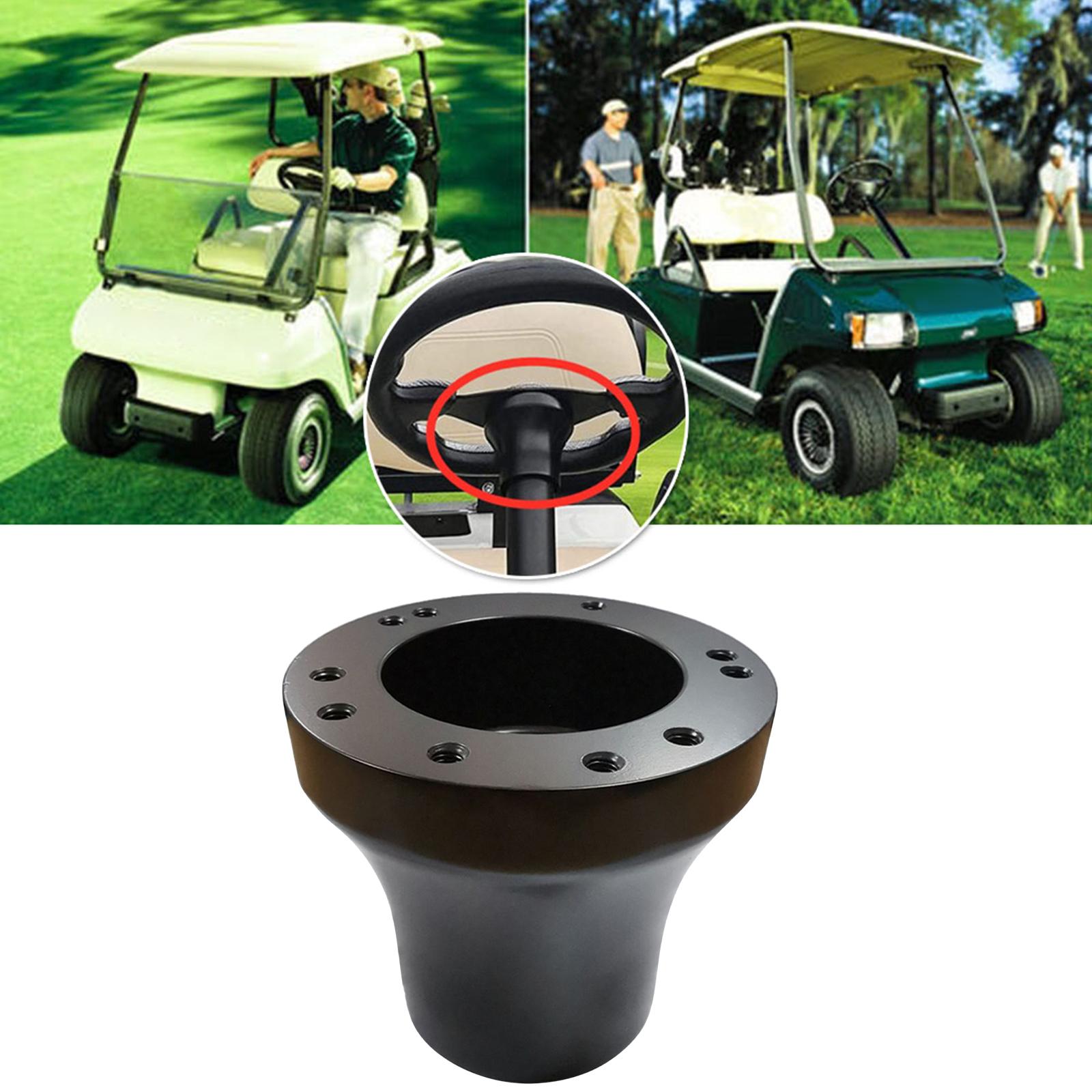 Durable Golf Cart Steering Wheel Adapter 5/6 Hole Accessories ,Fit for Universal Club Car Easy to Install Black Golf Carts
