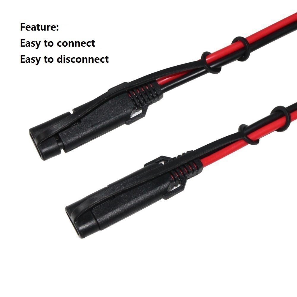 Car Extension Cable Wire Harness Heavy Duty DC Cord Quick Disconnect/Connect SAE Leads with SAE Connector with Dust Cap