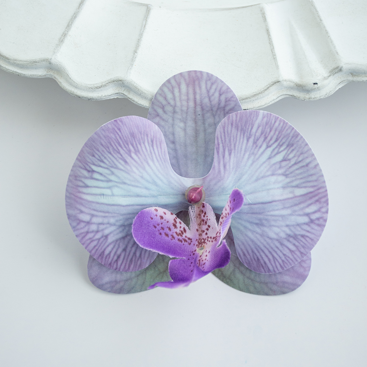 Flores artificiales de orquídeas y mariposas tailandesas, artículos más vendidos, accesorios nupciales para boda y Navidad, tocados y pinzas para el cabello, Diy: XS / Morado