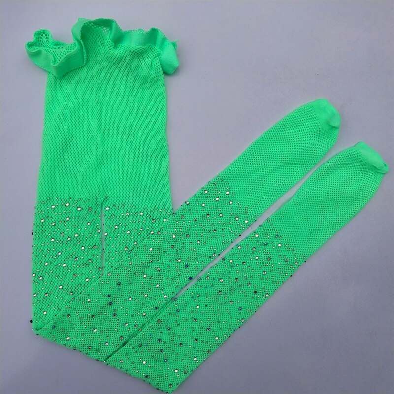Baby panty's kinderen glanzende strass meisjes panty's kinderen mesh visnet beddengoed visnet panty's kousen: P
