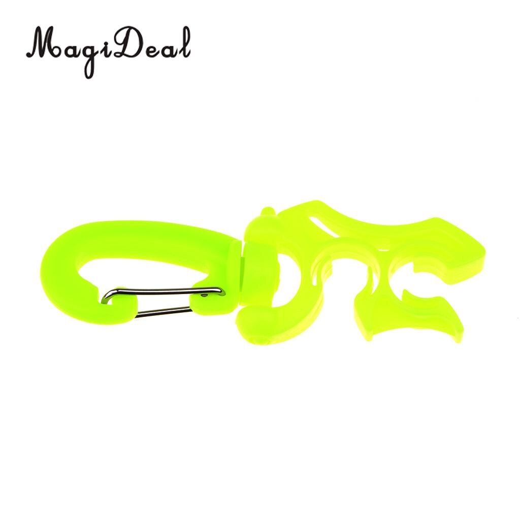 Magideal 2 pçs 3.9 holder x x 1.4 holder holder suporte de mangueira dupla de mergulho com clipe para reguladores de fixação e outros equipamentos de mergulho scuba essentials