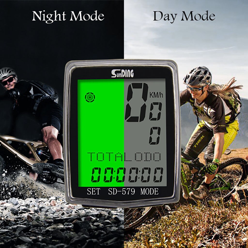 Waterproof Bicycle Computer Wireless And Wired MTB Bike Cycling Odometer Stopwatch Speedometer Watch LED Digital Rate