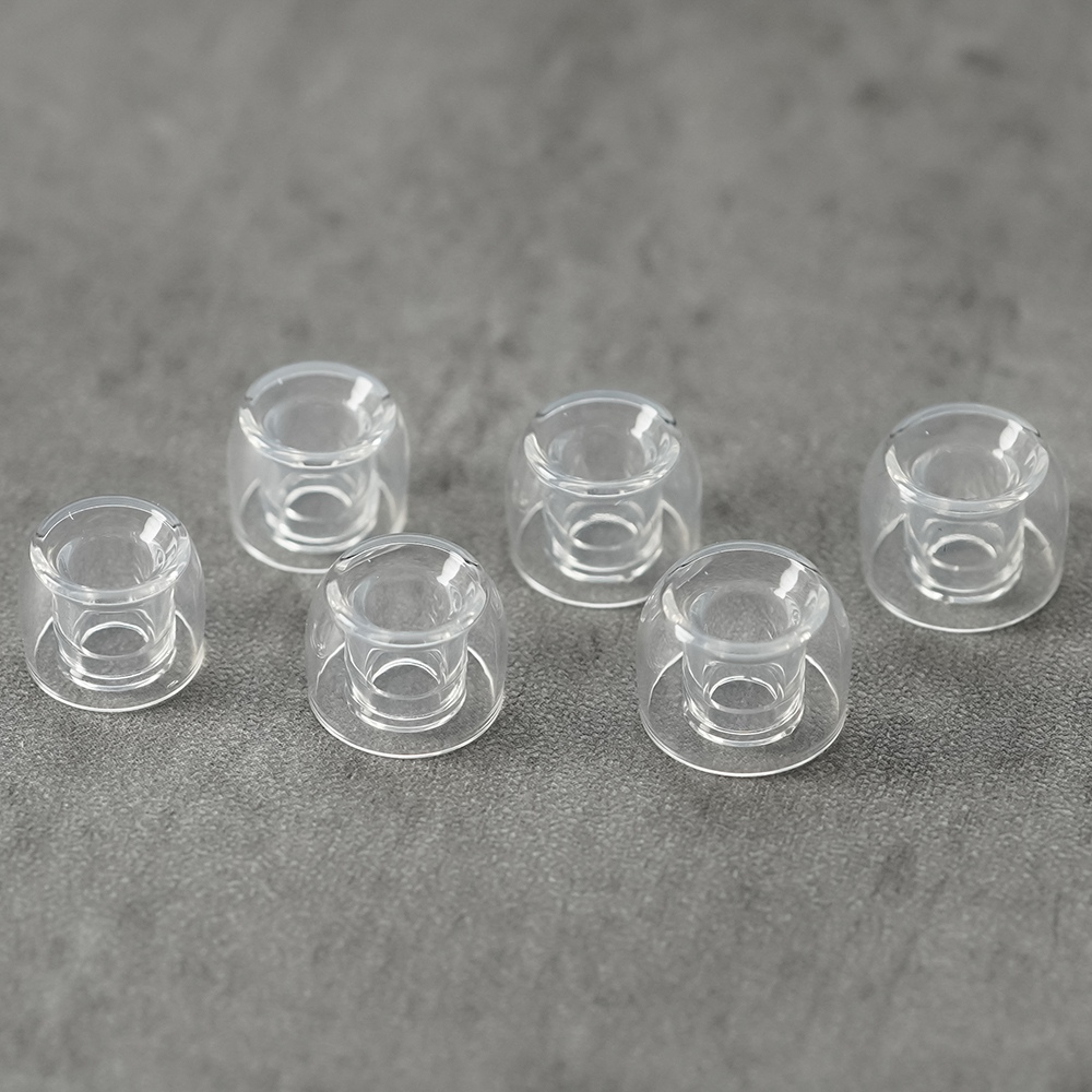 Divinus Prism Wide Bore LSR Earphone Eartips For 4-6mm Nozzle, Earphone Ear Tips for Dunu Davinci, AFUL Performer 5+2, JUZEAR