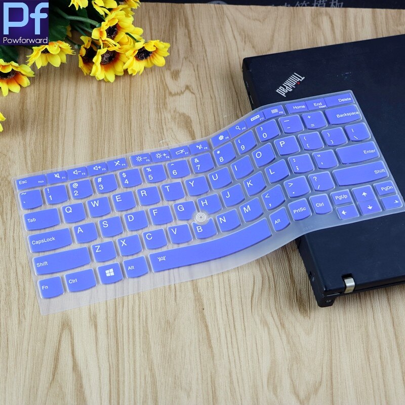 Silicone Keyboard Cover for Lenovo ThinkPad X380 Yoga/X390 - Ultra-thin, Waterproof, Dustproof: Blue