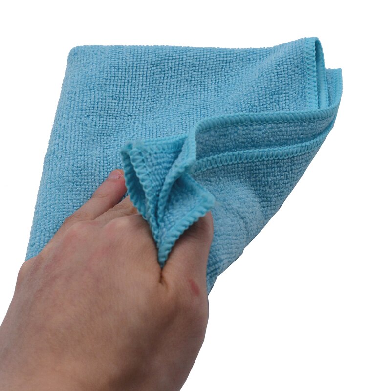 12PCS Microfiber Car Cleaning Cloths Microfibre Waxing Polishing Detailing Towels Soft Car Care Kitchen Housework Towel 3 Color