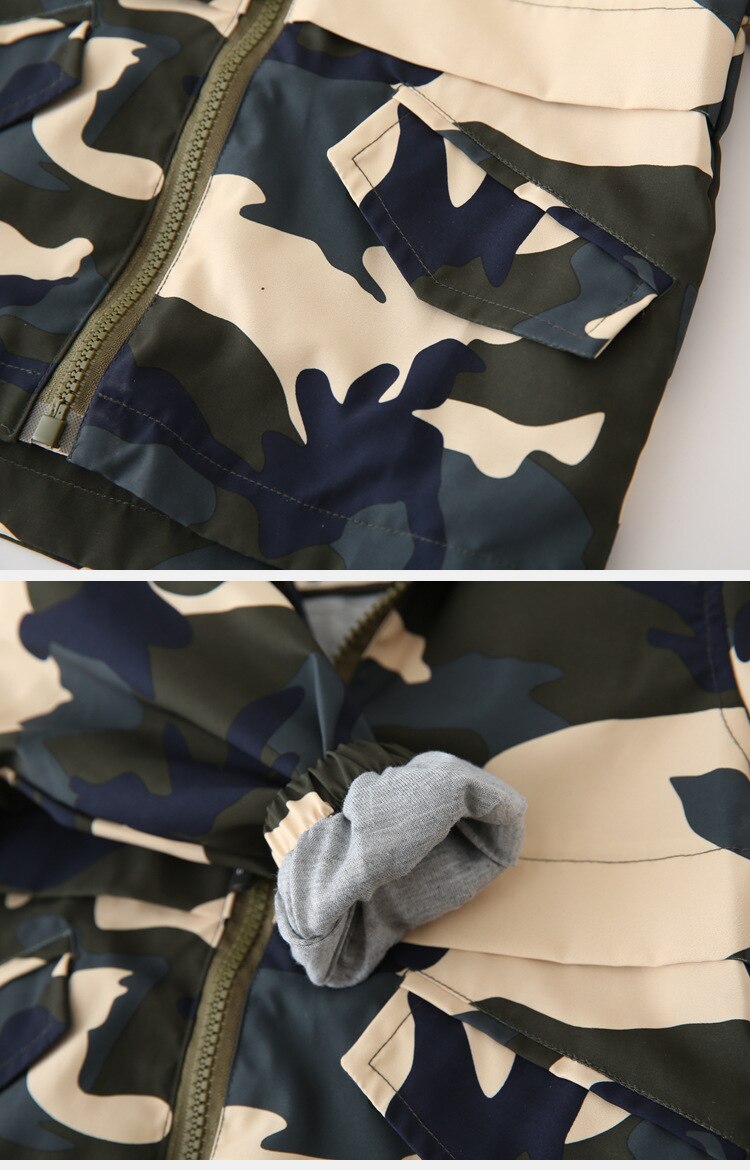 Kinderen Winter Jas Peuter Jongens Winddicht Jack Met Capuchon Mode Lange Mouwen 4 Kleur Herfst Baby Boy Bovenkleding Jassen