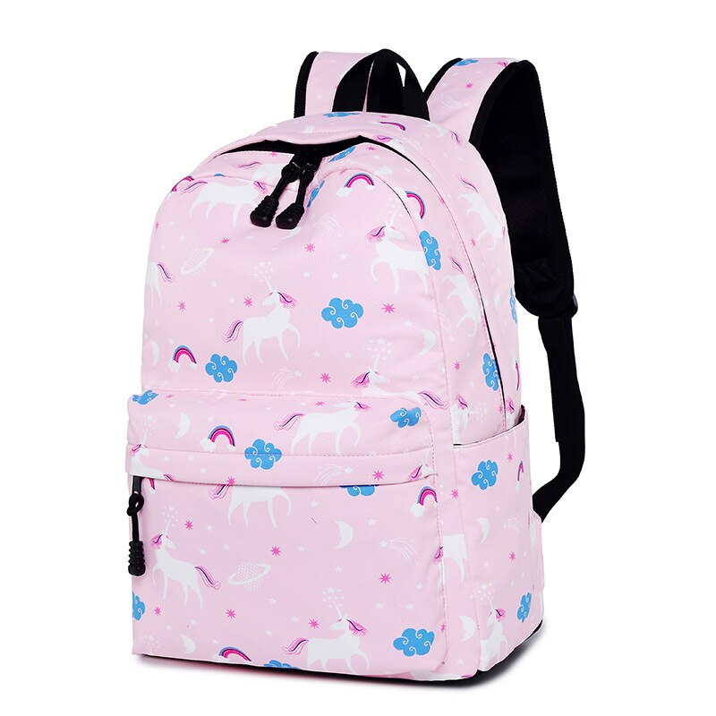 DIOMO unicorn backpack female women school bags set for girl teenagers satchel female animal bagpack kids crossbody bag child