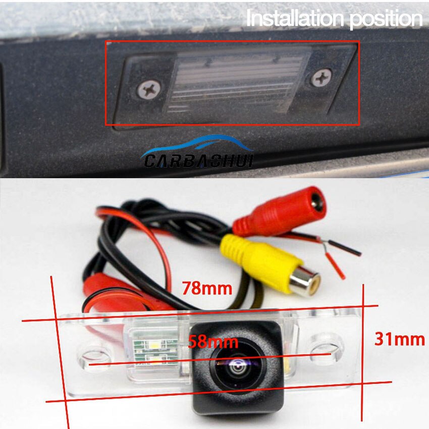 Car wireless Reversing Back Up Camera For Skoda Fabia 6Y MK1 1999~2007 For Skoda Fabia 5J MK2 2007 HD Night Vision