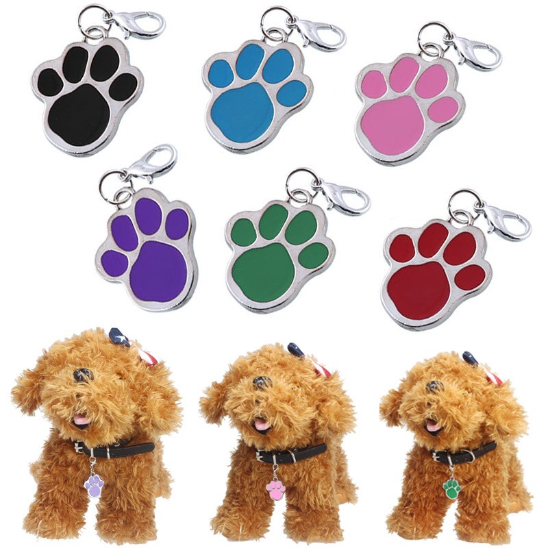 Mooie Hond Poot Stijl Hond Naam Hond Ketting Tag Huisdieren Voor Huisdieren Mode Sleutelhanger XH8Z