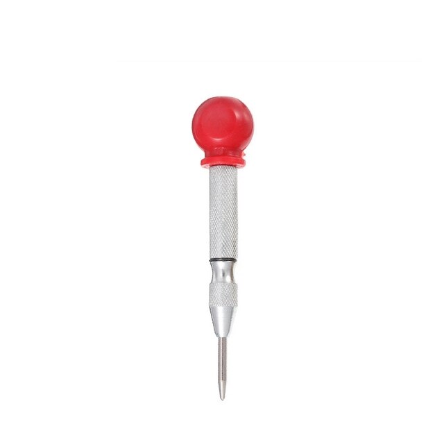 Automatic Center Pin Punch Spring Loaded Marking Starting Holes Tool HSS Center Punch Stator Punching Marker Woodwork Drill Bit: Silver B