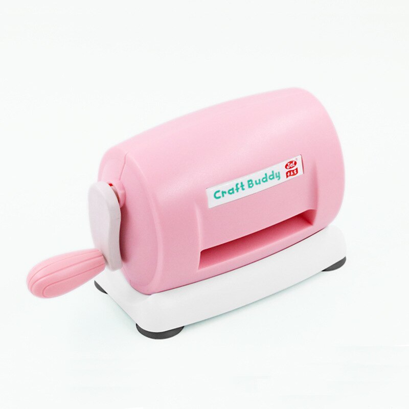 Máquina troqueladora de plástico para manualidades, herramientas de corte de álbum de recortes, práctica, bricolaje: Pink