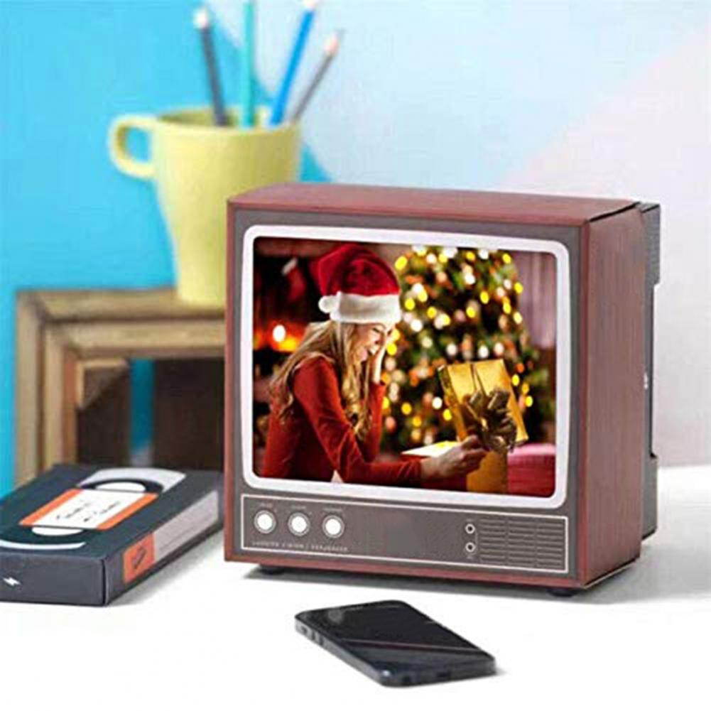 Mobile Phone Screen Magnifier Phone Projector Video Amplifier Folding Enlarged Expander DIY Retro cardboard TV set Gags toy